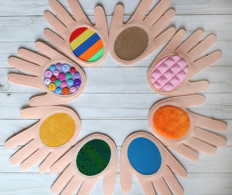 Tactile Sensory Cards Pack, Montessori Sensory Blanket, Homeschool Montessori - 寶寶/兒童玩具/玩偶 - 其他材質 多色