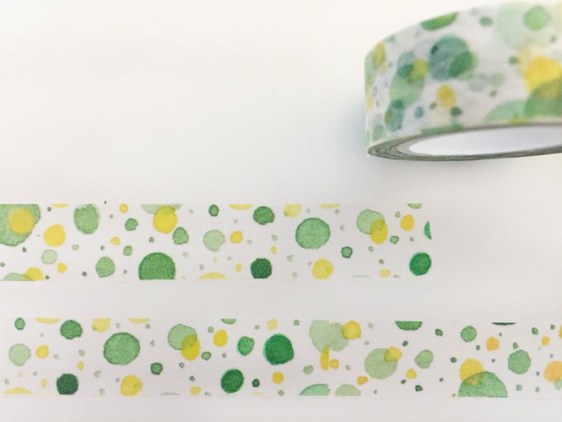 Wipe green gold sugar level - paper tape - Washi Tape - Paper Green