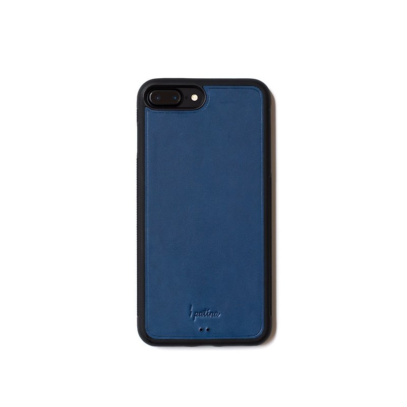 Patina | Leather Handmade iPhone Soft Case - Phone Cases - Genuine Leather Blue