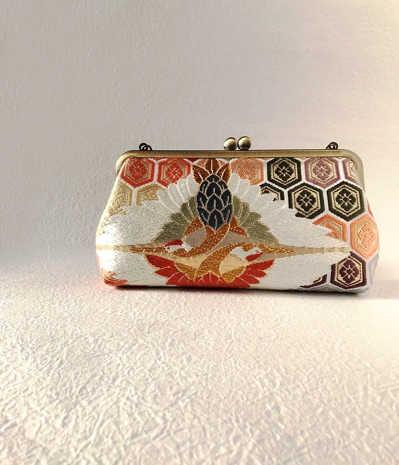 Handbag tortoise joint Tsuruyubu - กระเป๋าถือ - ผ้าไหม หลากหลายสี