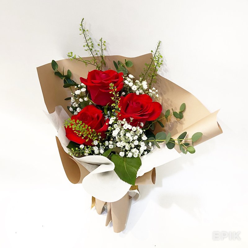 Small red rose bouquet | Self-pickup only - ตกแต่งต้นไม้ - พืช/ดอกไม้ 