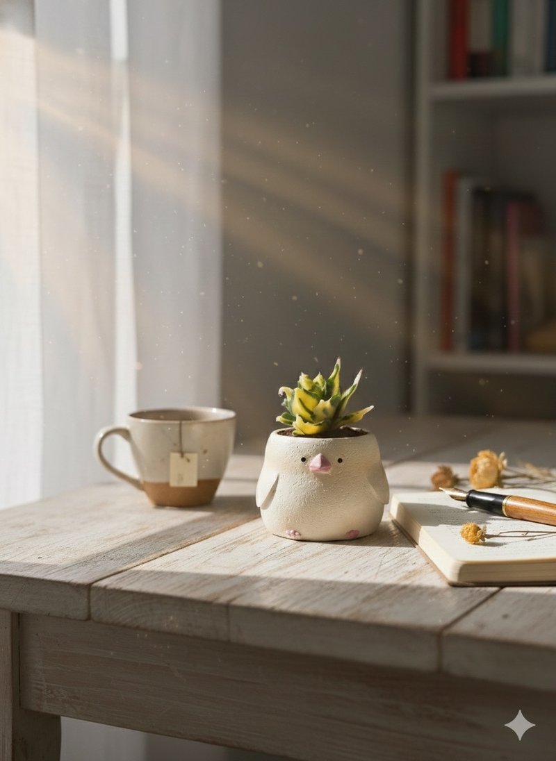 手作龍舌蘭仿真黏土植栽 - 盆栽/植栽 - 黏土 綠色