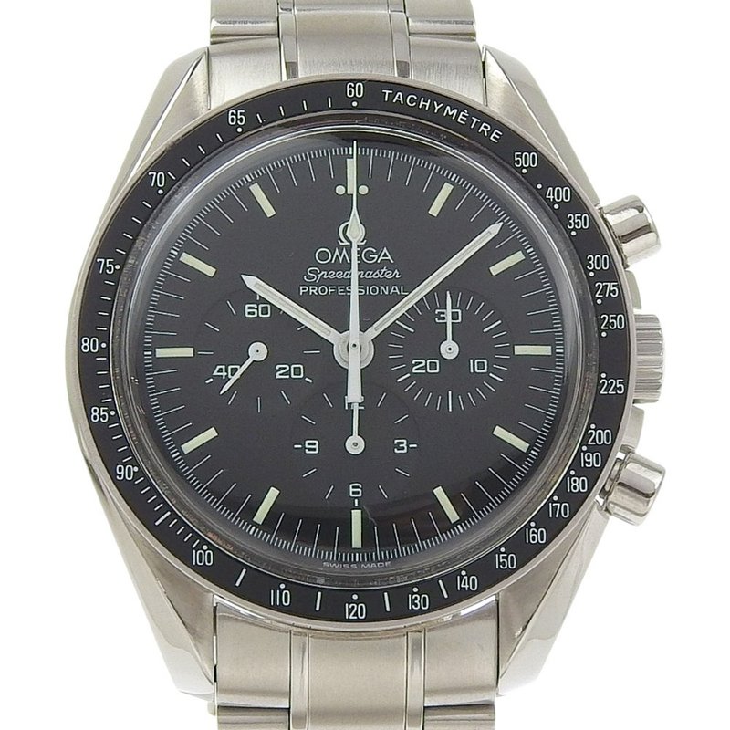 【日本直送】オメガ OMEGA スピードマスター 腕時計 プロフェッショナル 3570.50 SS 手巻き クロノグラフ 黒文字盤 メンズ【中古】 - 女錶 - 不鏽鋼 黑色