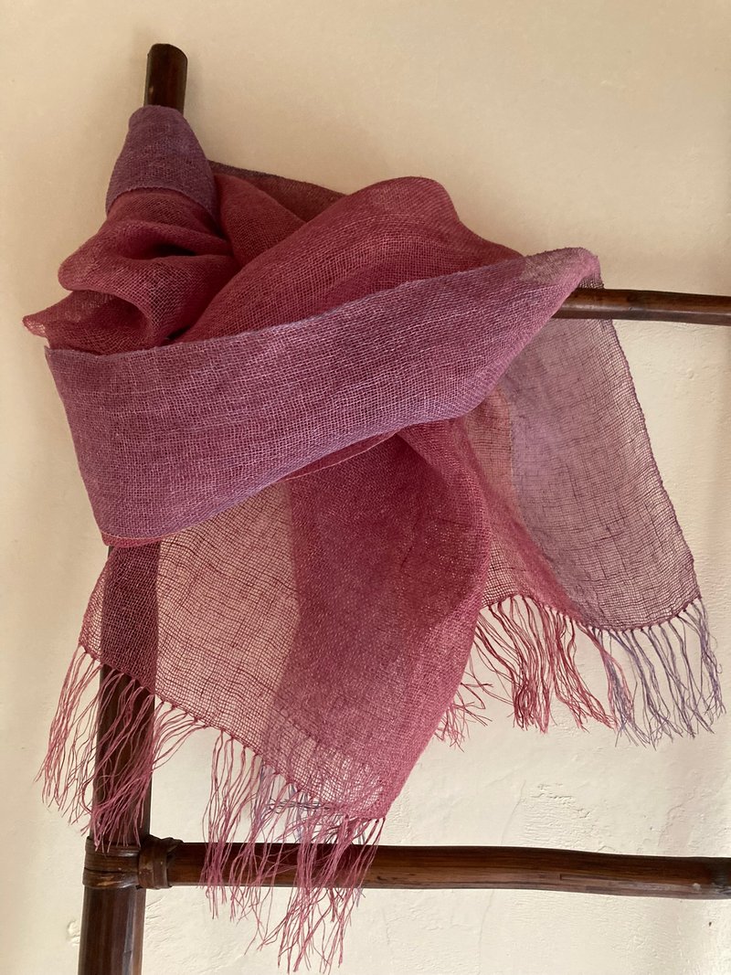 Wide hemp stole F - Knit Scarves & Wraps - Cotton & Hemp 