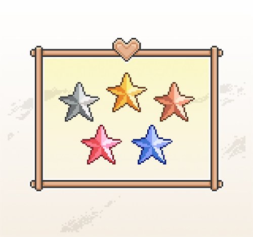 KoyLiang的Twitch素材庫 Twitch表情符號贴图/忠誠點數獎勵/可愛像素風/立體星星軍徽