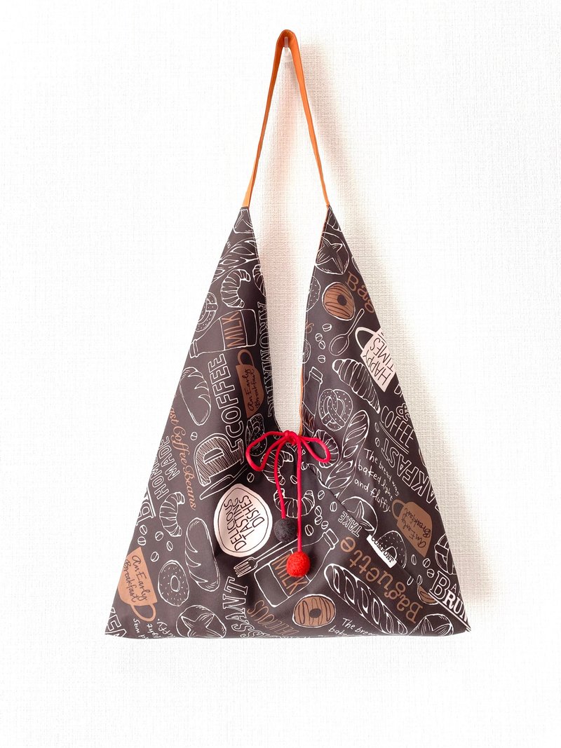 Fall / Winter 2019 New / Waterproof Side Backpack / Large Size / Bakery Brown - Messenger Bags & Sling Bags - Polyester Brown
