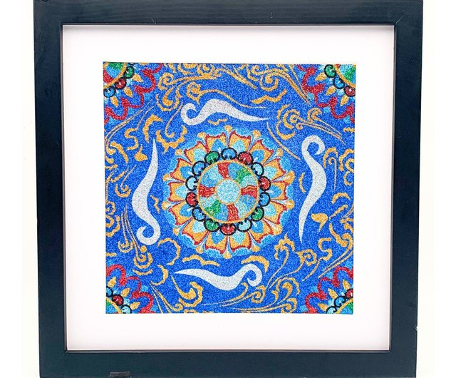 敦煌飛天砂絵中国風リビングルーム吊り絵画 diy 新築祝いギフト