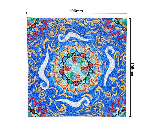 日本？中国？　古の絵　手描き 敦煌飛天砂絵中国風リビングルーム吊り絵画 diy 新築祝いギフト