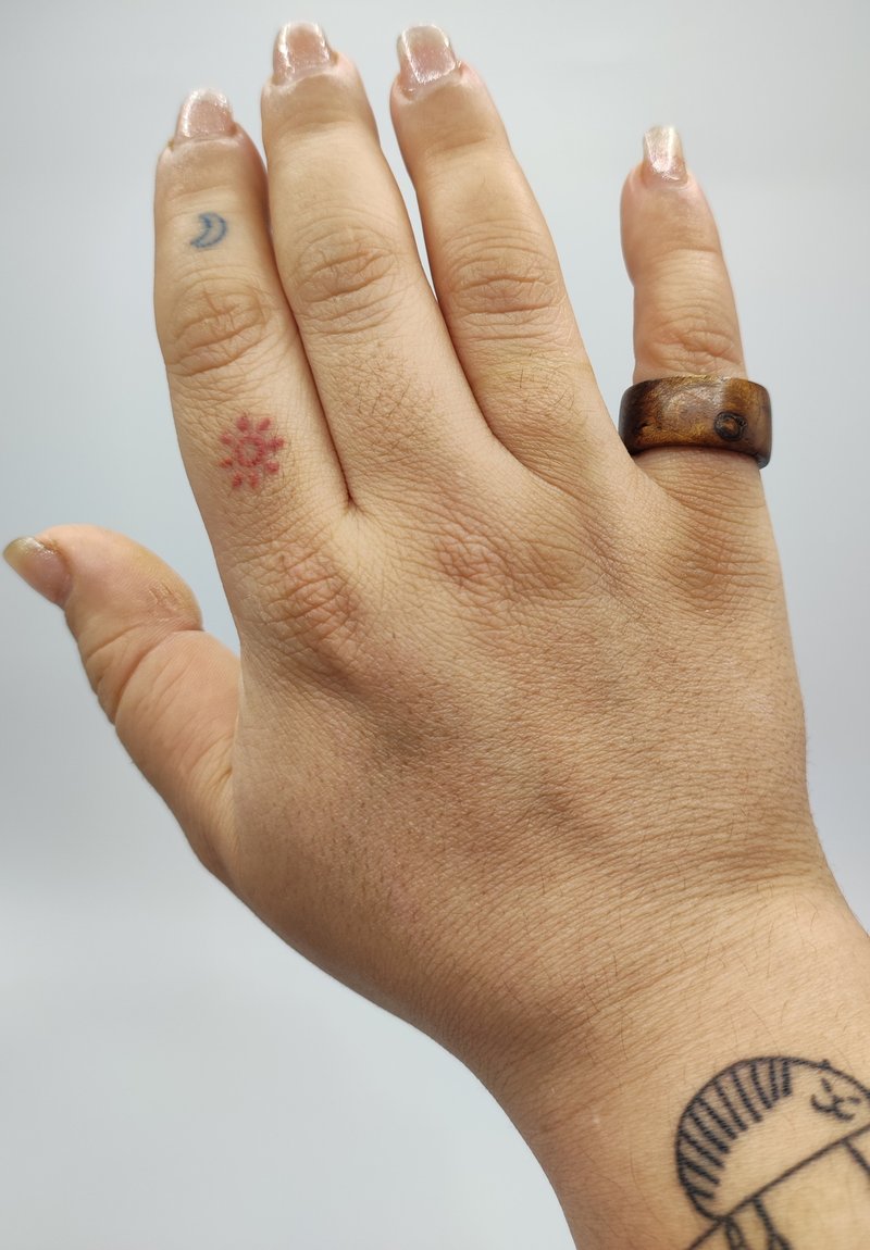 wooden ring. handmade.osmo oil coated. inner duameter: 1 cm & 8.5 mm - General Rings - Wood 