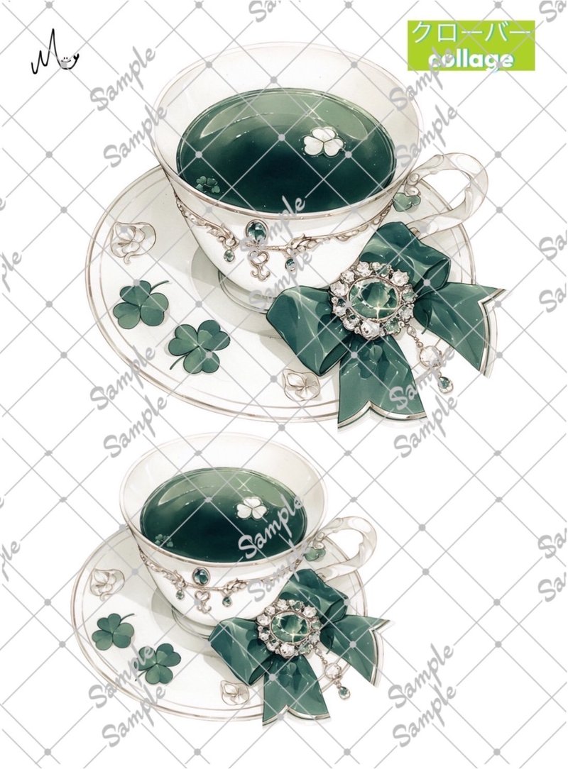 オリジナル装飾ステッカー期間限定クローバーシリーズ10月10日まで - 貼紙 - 紙 