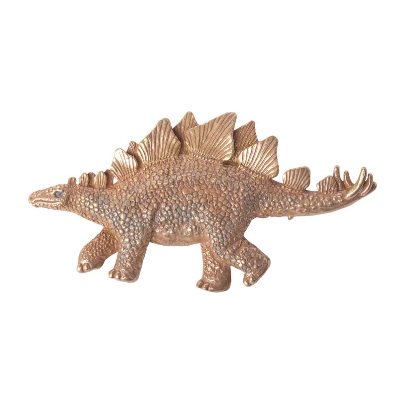 ステゴサウルスブローチ Stegosaurus PB173 - 胸針 - 其他金屬 卡其色