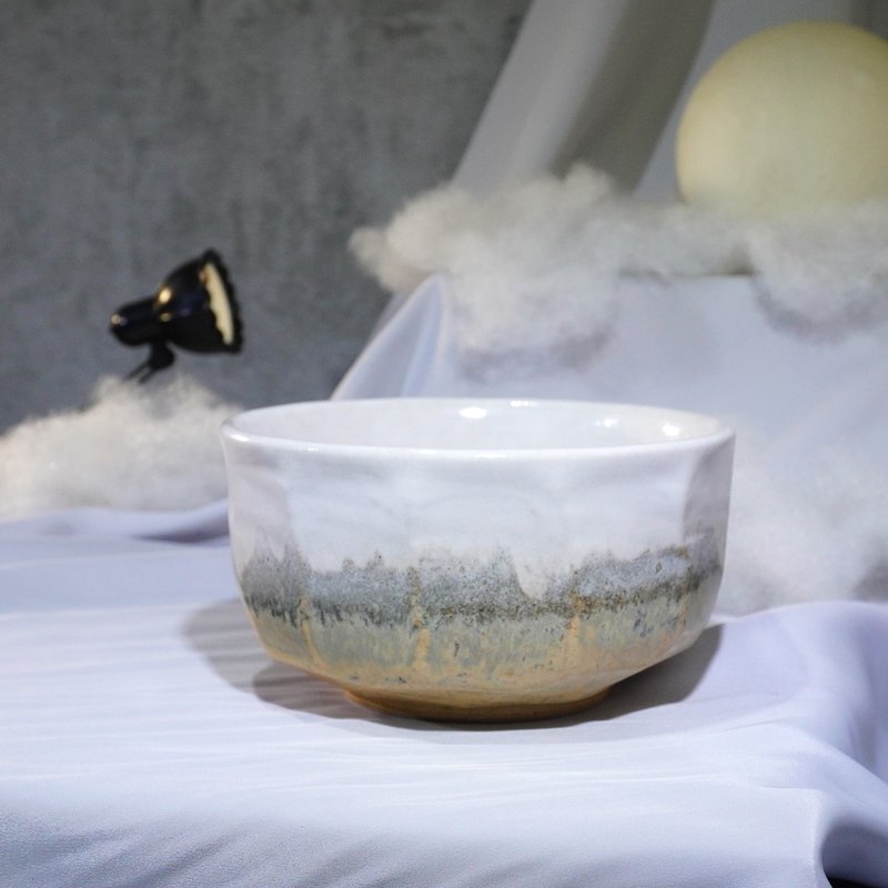 Suiyu hand-cut bowls, tea bowls, water cubes, tea washing, water bowls, rice bowls-capacity about 450ml - Bowls - Pottery Multicolor