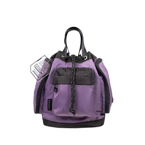 DOUGHNUT - 來自香港的包包設計品牌 【 DOUGHNUT 】多用小水桶包 GS 後背側背斜背 多格層 防潑水/ 紫