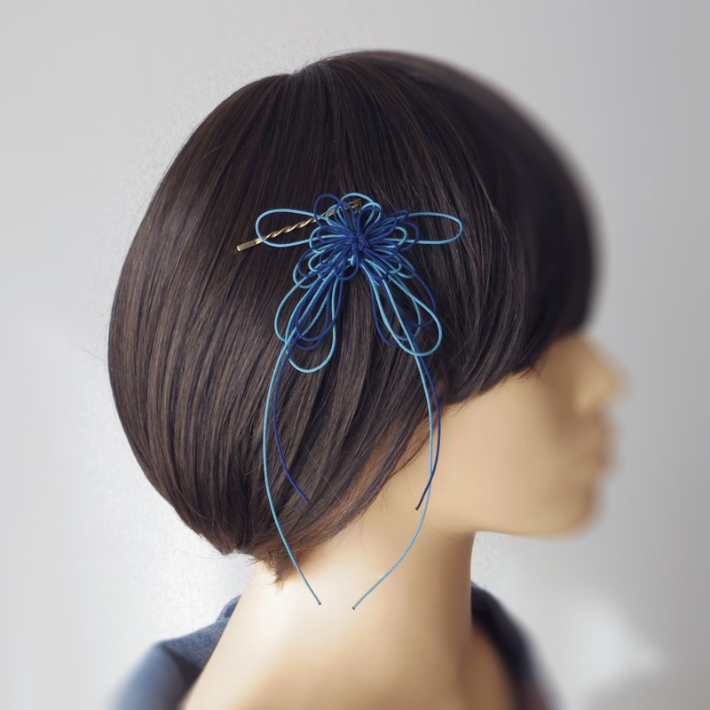 Hairpin reflection, breeze - Hair Accessories - Other Metals Blue