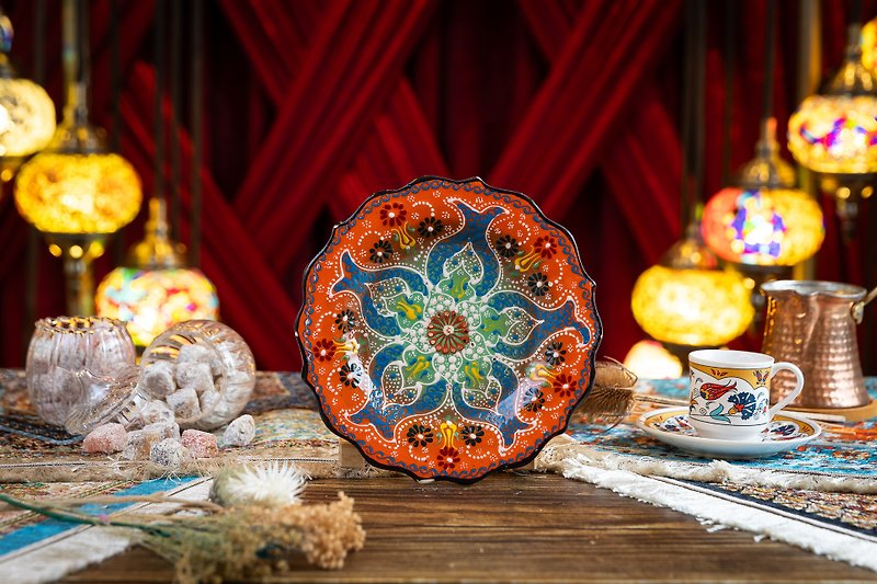 [Turkish Hand-Painted Ceramic Plate] Taiwan’s First/Turkish Ceramic Painting Studio/Zhongshan Station - Pottery & Glasswork - Pottery 