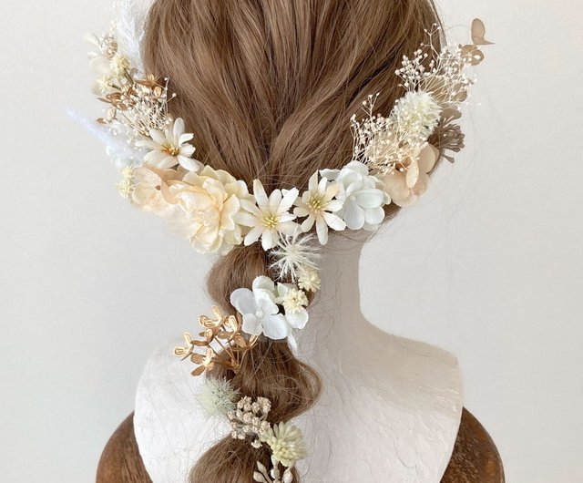 枯れない花の髪飾り - ショップ yatoco - ヤトコ - ヘア