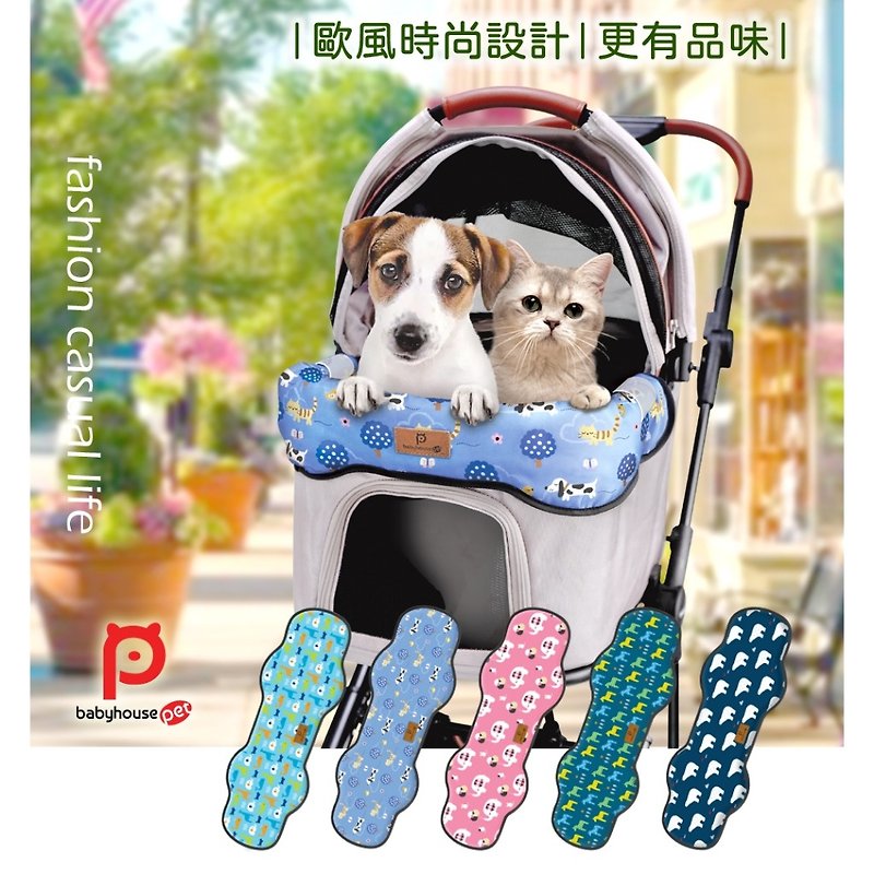 Baby House Pet Pet Stroller Butterfly Anti-Dirty Cloth Stroller Anti-fouling Mat Anti-Dirty Side Cover - Pet Carriers - Polyester Blue