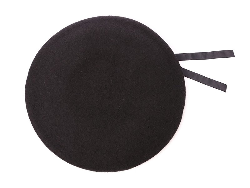 Spain ELOSEGUI female CHE beret EL_CHE10003 velvet black - หมวก - ขนแกะ 