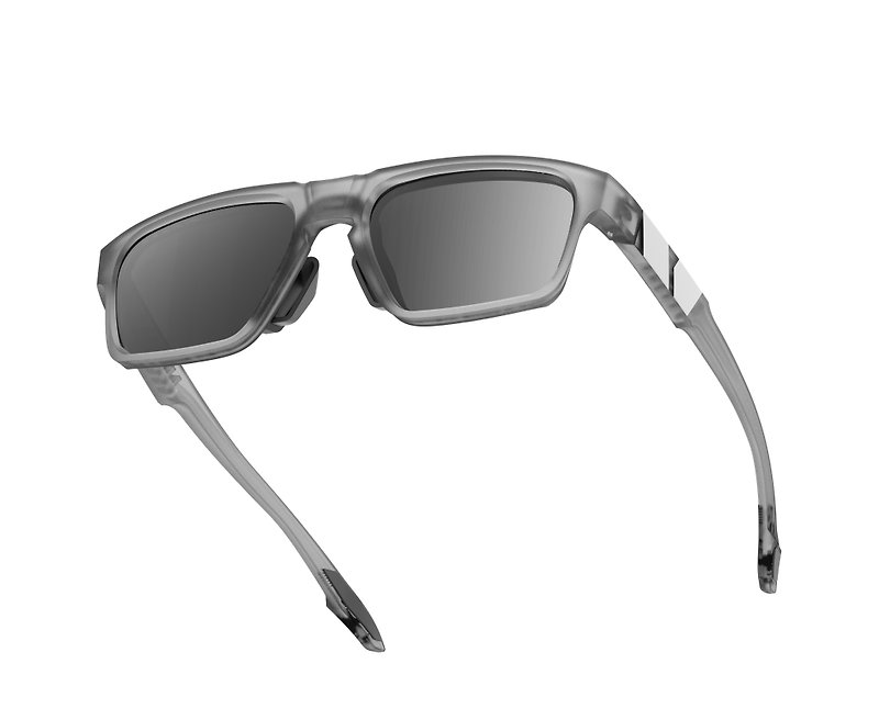 TRITON fully-resistant seawater sunglasses - foggy gray (square frame) - Sunglasses - Eco-Friendly Materials Transparent