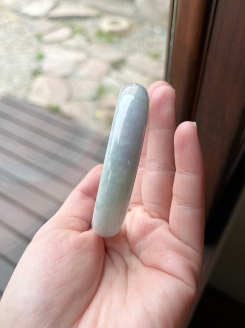 Pures Jade璞石 丨柳映椿丨春帶彩翡翠手鐲 圈口56.7 緬甸玉A貨