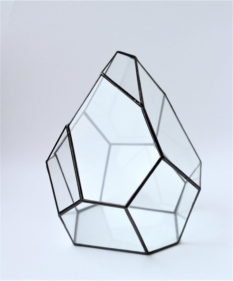 Terrarium, Geometric Glass Terrarium, Glass Planter