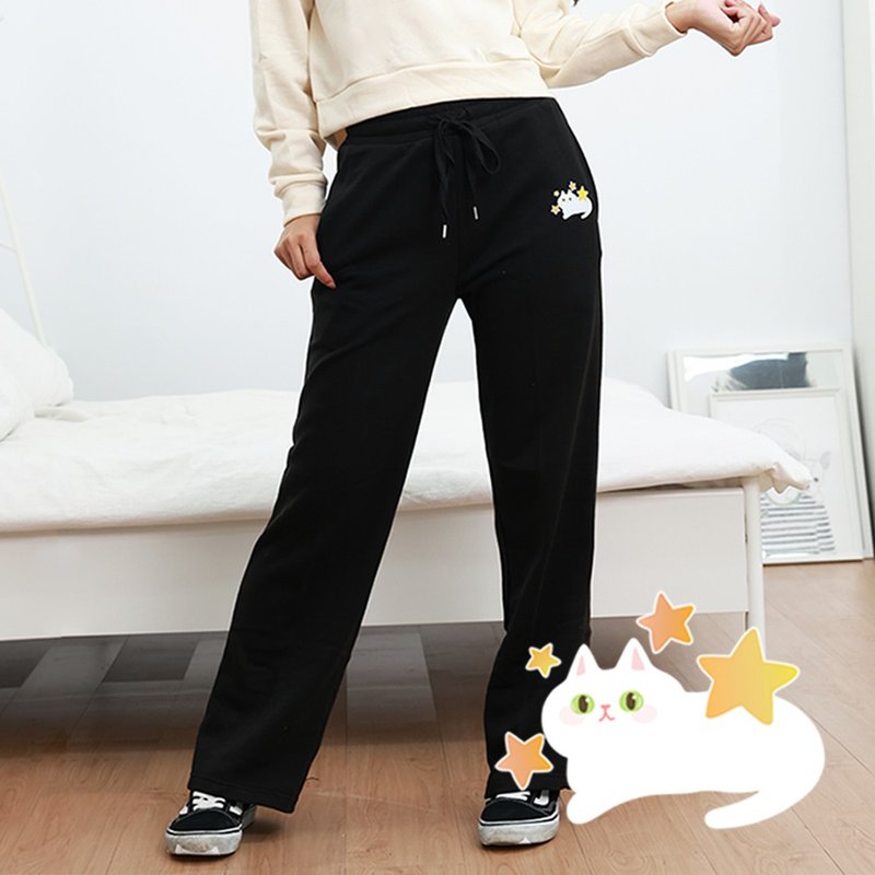 [ELASTI X Dot Cat Joint Name] Casual Series - Strap Casual Pants - กางเกงขายาว - เส้นใยสังเคราะห์ 