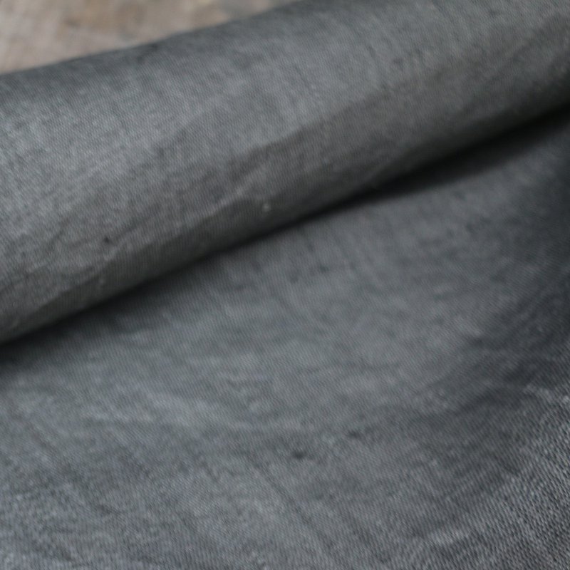 Yishanren | Hand-woven ramie cloth plant-dyed door curtains are hard and light-transmitting handmade tea mat linen partitions in gray - Knitting, Embroidery, Felted Wool & Sewing - Cotton & Hemp 