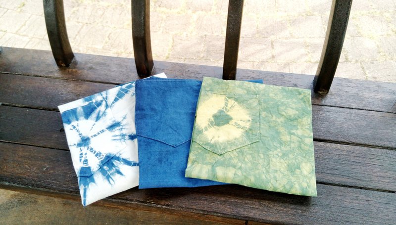 Blue dyed plant dyed apron - Other - Cotton & Hemp 