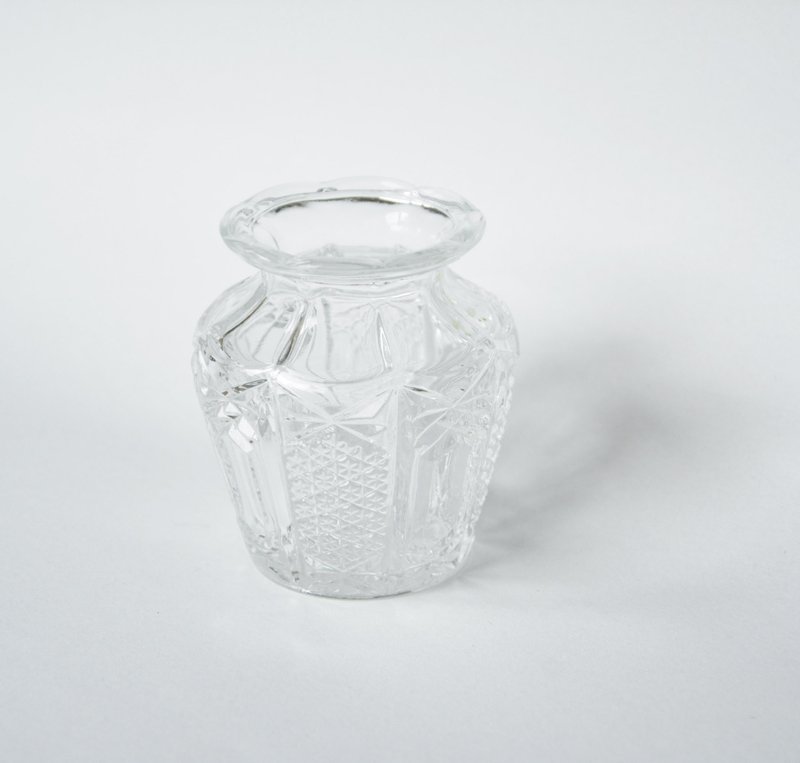 早期德國舊貨 玻璃小容器 花器D - 擺飾/家飾品 - 玻璃 白色