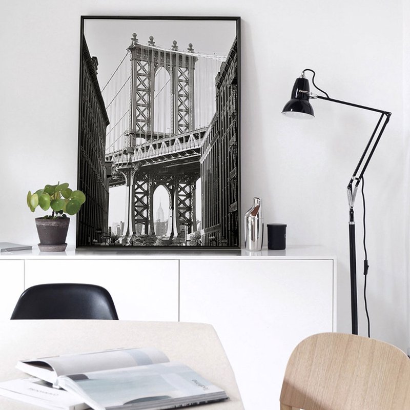 New York Tour • Manhattan Bridge - Travel, Wall Art, Home Decor, Wall Prints - Posters - Other Materials Multicolor