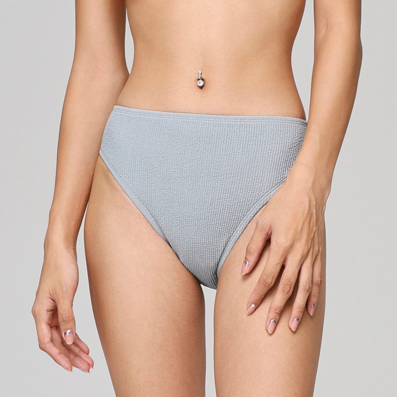 ornoir.co Gray high waist swimming trunks - Women's Swimwear - Polyester Gray