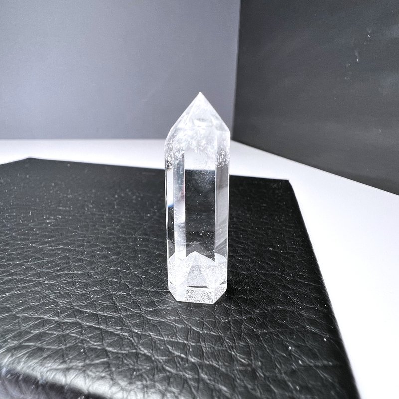 白山。 柱 精品 一圖一物 擺件 淨化 療愈 睡眠 l 白幽靈柱 l - 裝飾/擺設  - 水晶 白色