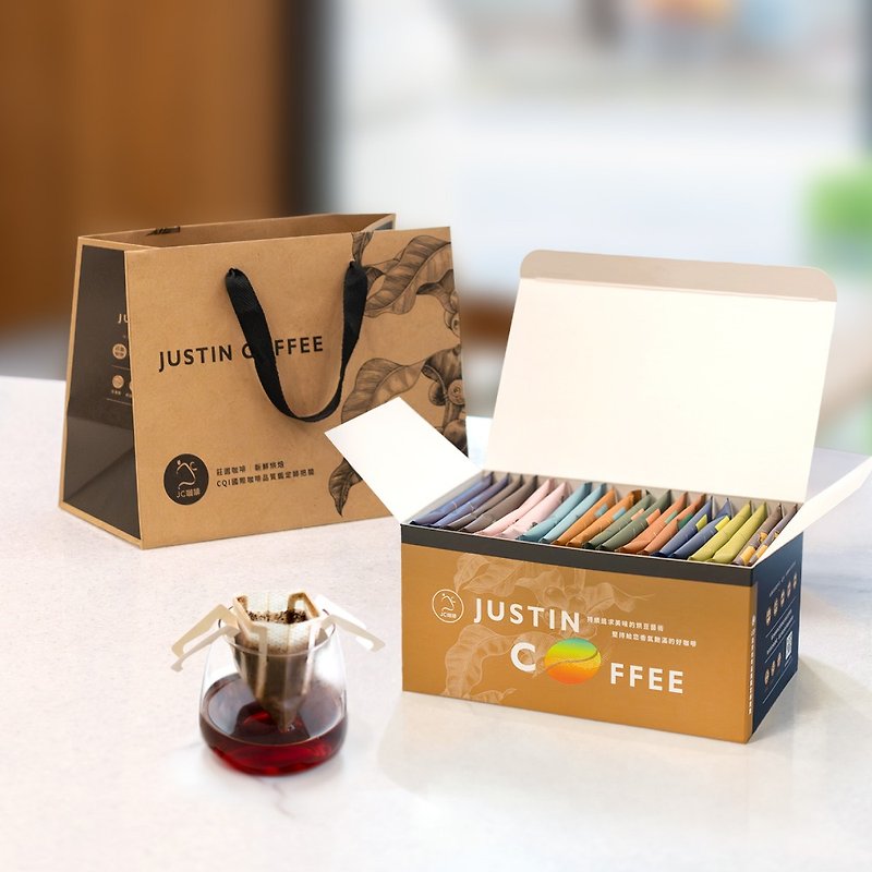 [Gift box/souvenir] Manor filter coffee comprehensive gift box 20 pieces (10g/bag - random) with carrying bag - กาแฟ - วัสดุอื่นๆ สีนำ้ตาล