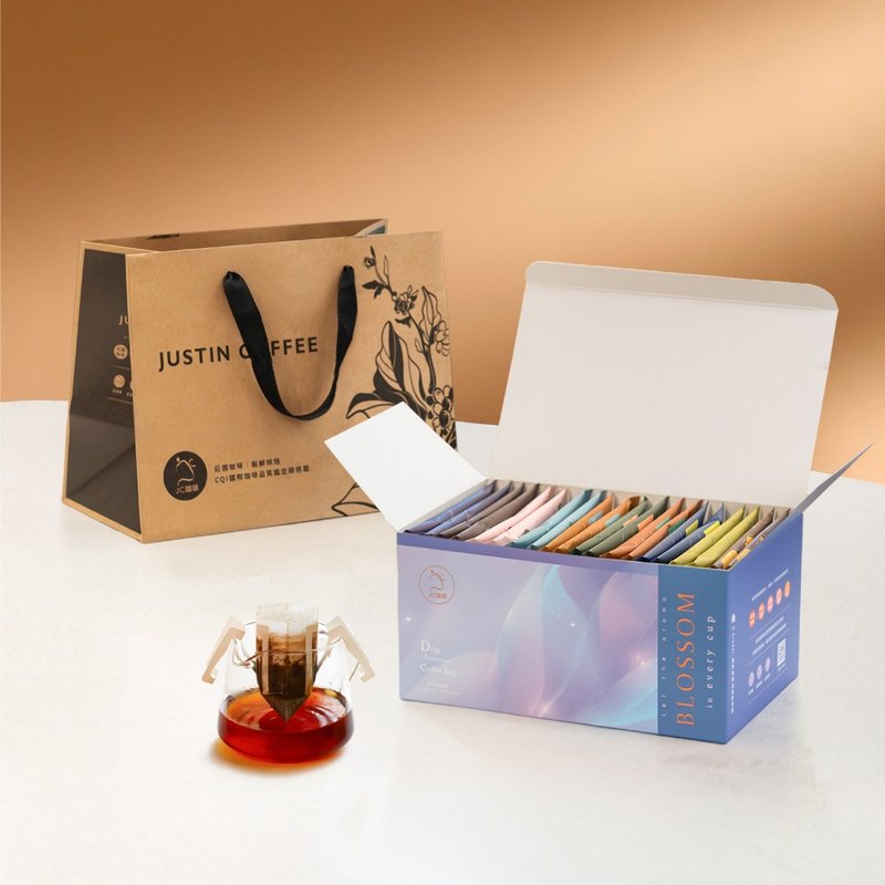 ドリップコーヒーギフトボックス│シングルオリジンドリップ-アソート（10g×20袋/箱）10農園ランダム - コーヒー・コーヒー豆 - その他の素材 ブラウン