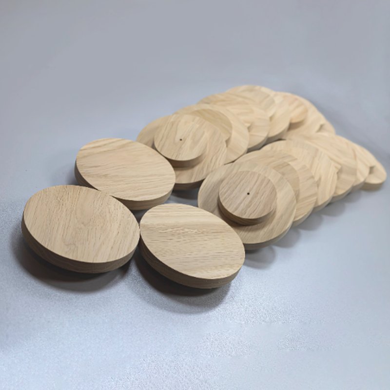 O-shaped cupboard handles drawer Round pull handle cabinet door pulls handles - 其他家具 - 木頭 白色