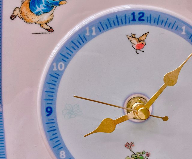 2001 Uk Wedwgood Peter Rabbit Wall Clock Antique Clock Clock Kids Room Baby  Room - Shop Annie'S Antiques Clocks - Pinkoi