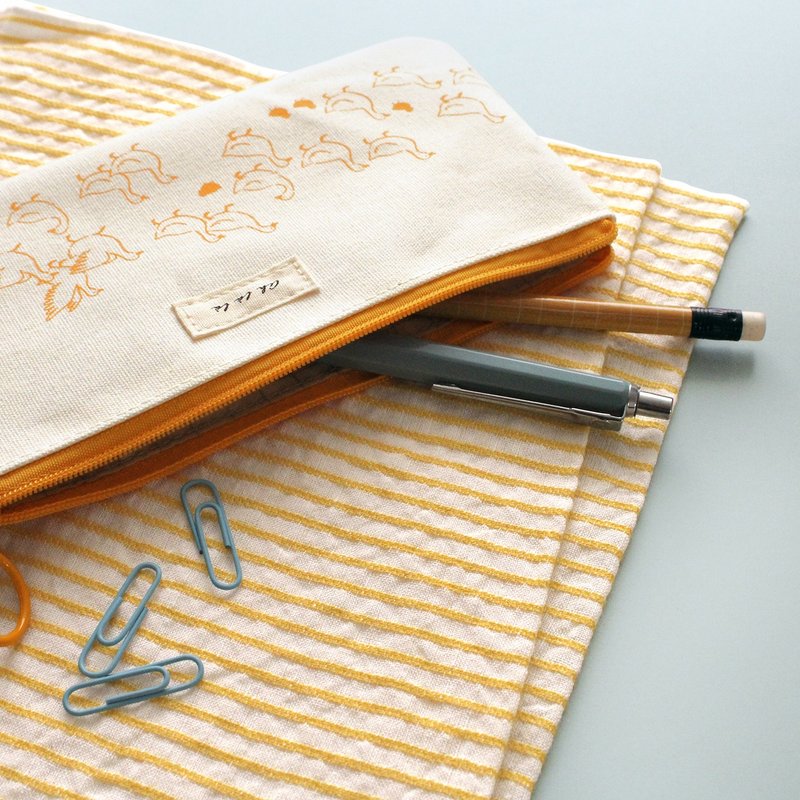 MATOKA Ah la la ペンケース ducks - 鉛筆盒/筆袋 - 棉．麻 