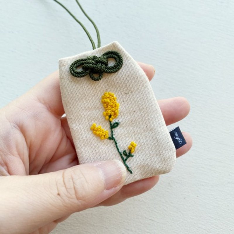Mimosa A Mars Bag/Amulet Bag - Card Holders & Cases - Cotton & Hemp Yellow