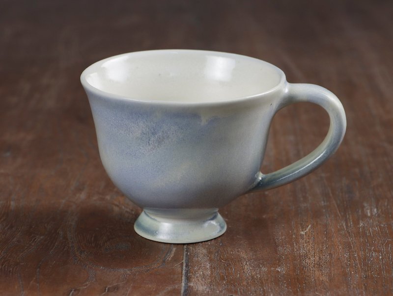 blue glaze coffee cup - Mugs - Porcelain White