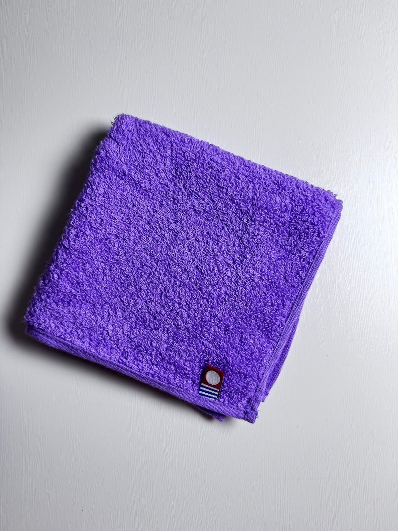 Japan Paddy Happy Handkerchief Organic Standard Imabari Square Scarf Wisteria Purple - Towels - Cotton & Hemp Purple