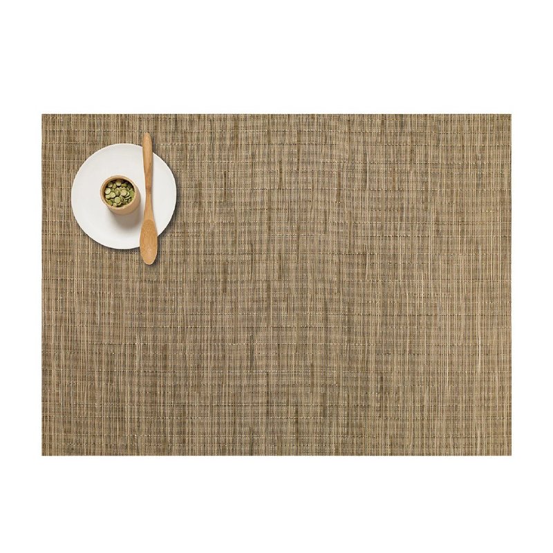 Chilewich / bamboo series Bamboo placemat caramel color 36 x 48 cm - Place Mats & Dining Décor - Plastic Khaki