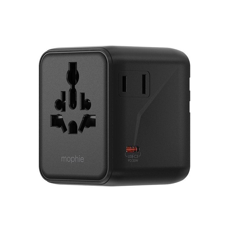 mophie essential 通用旅行轉插 旅行充電器 35W (黑色, 白色) - 手機配件 - 其他材質 