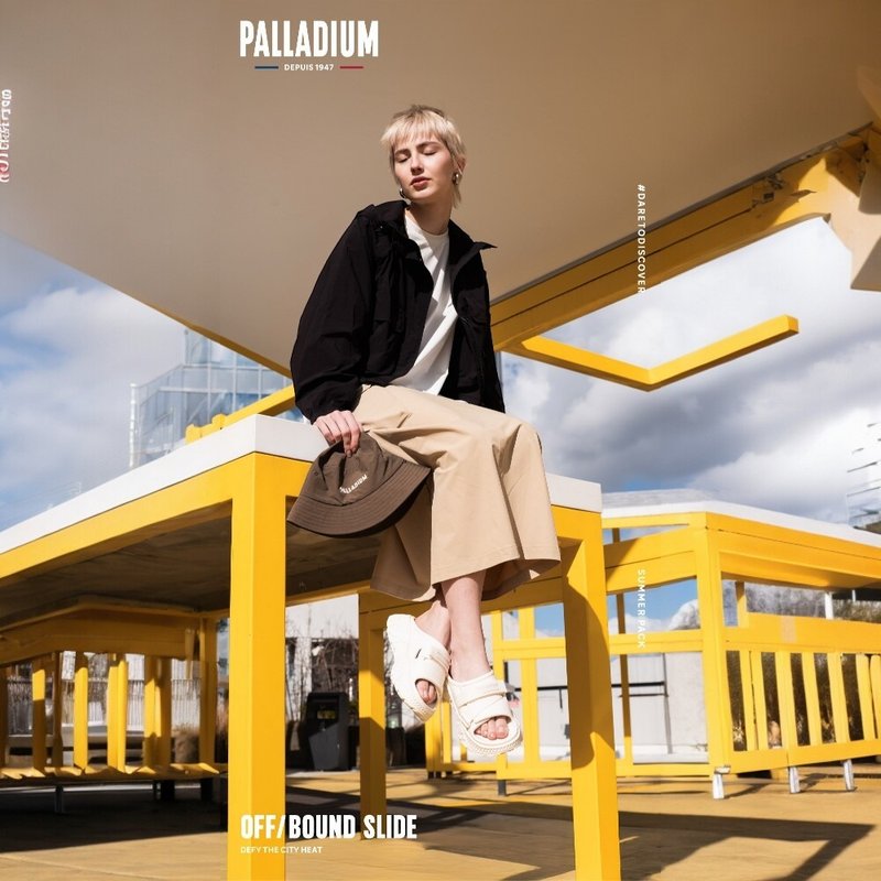 PALLADIUM  OFF/BOUND 波浪潮流拖鞋 奶油白 74480 - 拖鞋 - 其他材質 