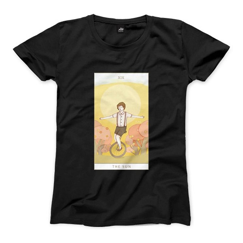 XIX | The Sun - Black - Women's T-Shirt - Women's T-Shirts - Cotton & Hemp 