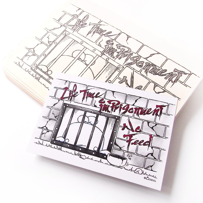 Postcard - Jailhouse Series - Lifetime Prison - by WhizzzPace - การ์ด/โปสการ์ด - กระดาษ 