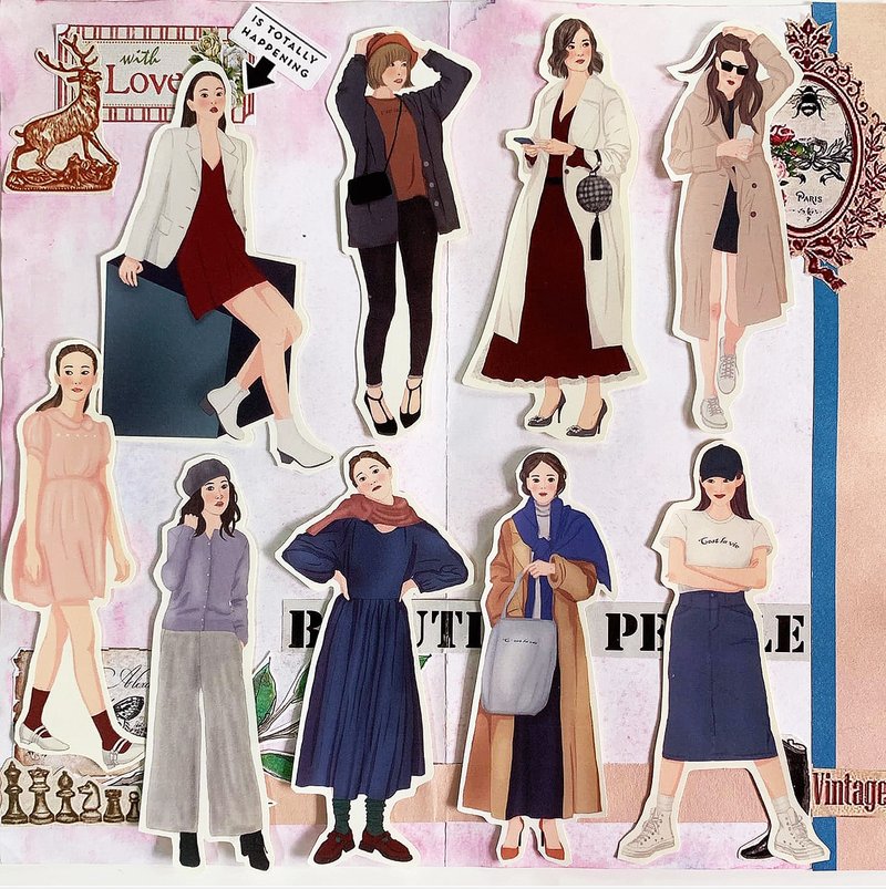 Chic & Charming - 貼紙 - 紙 