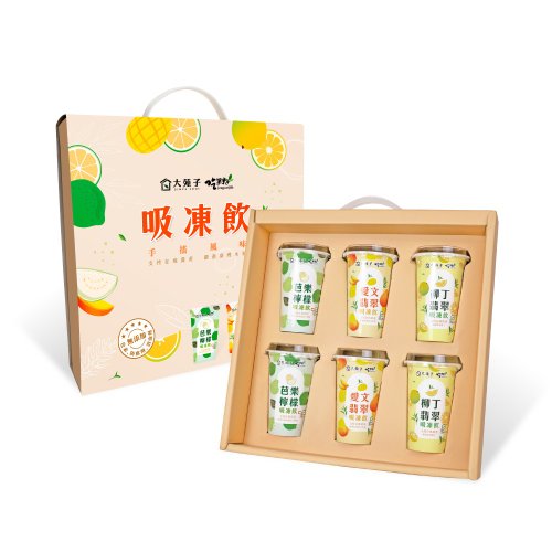 豐喜食品 吃果籽 塔吉特 【大苑子 x 吃果籽】聯名款手搖吸凍飲禮盒 (220g x 6入)