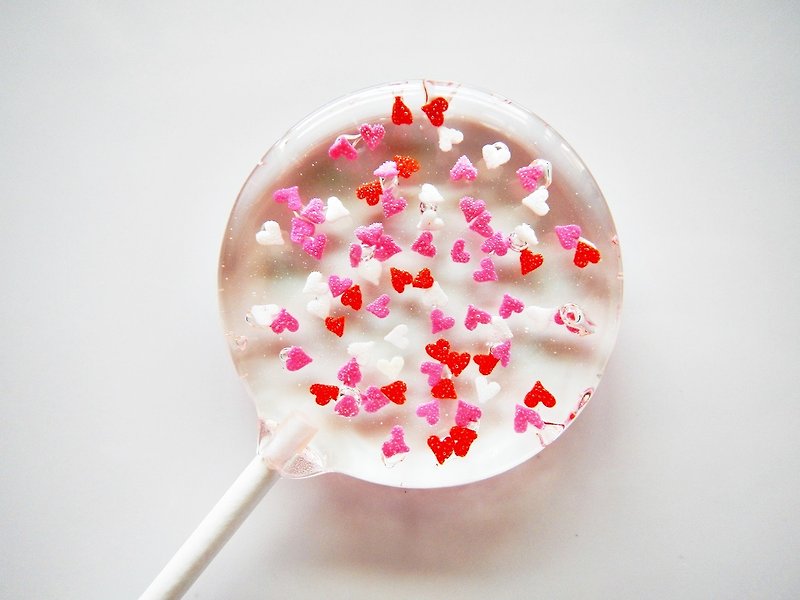 Huayang Lollipop-愛に満ちた（5個/箱） - スナック菓子 - 食材 ピンク
