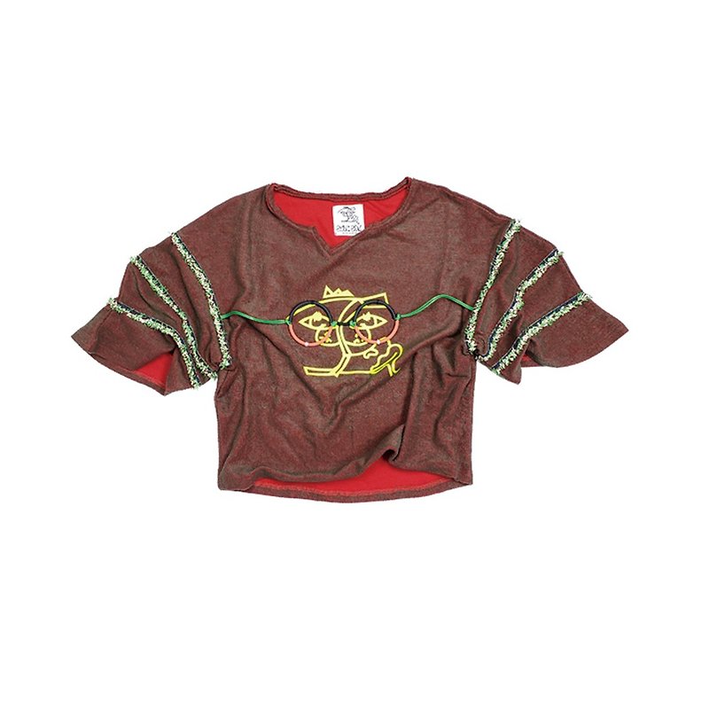 SUNSEN ADDICTED T-SHIRT - Women's T-Shirts - Cotton & Hemp Red