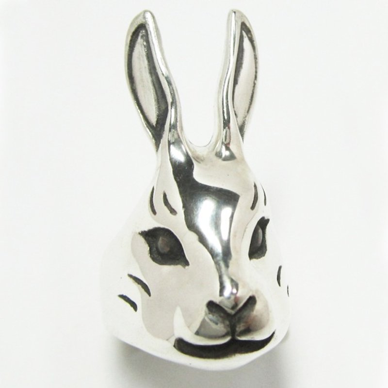 Rabbit face RING - แหวนทั่วไป - โลหะ สีเทา